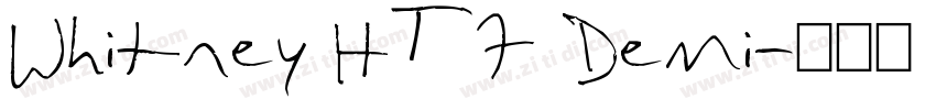 Whitney HTF Demi字体转换